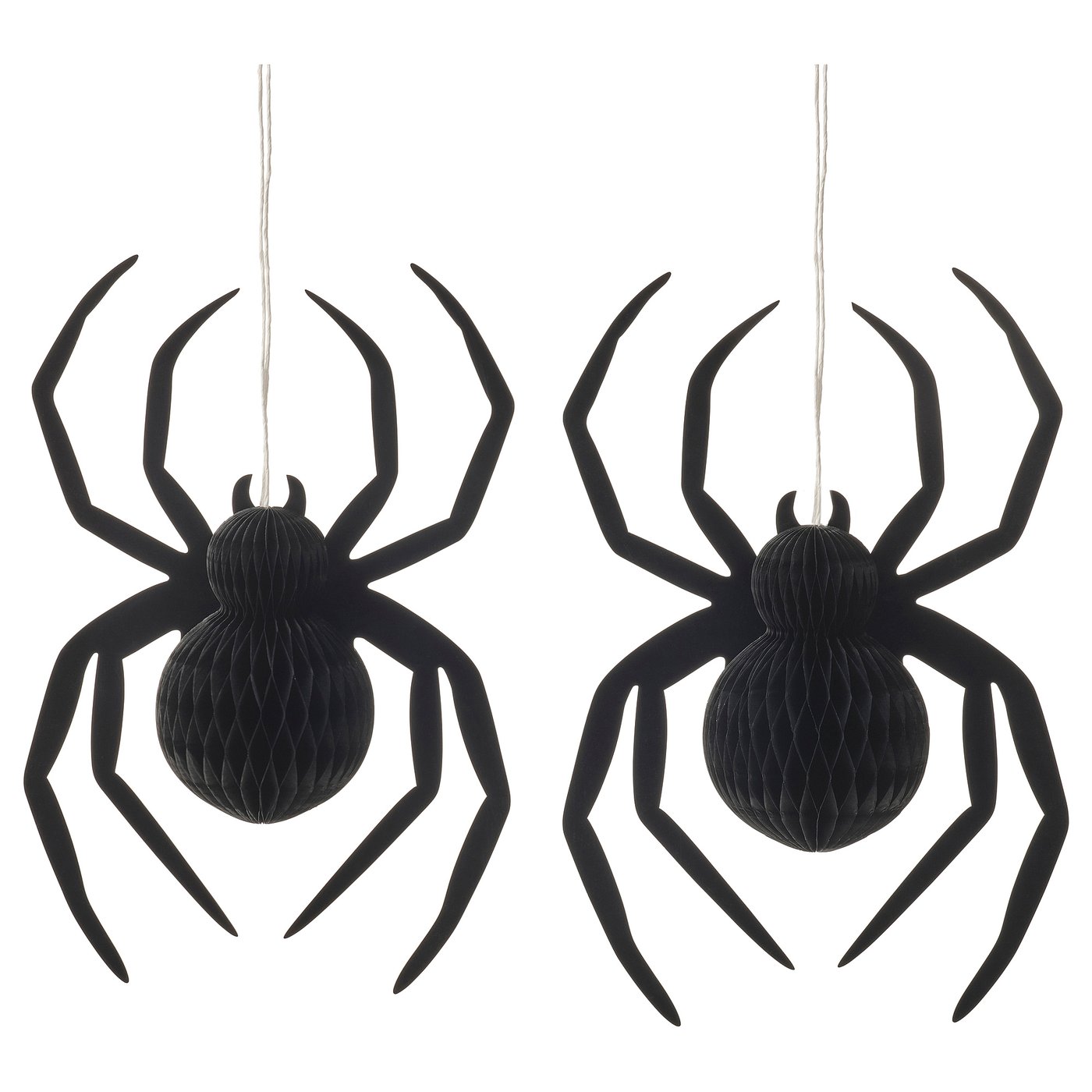 IKEA KUSTFYR Hängedekoration Spinne schwarz