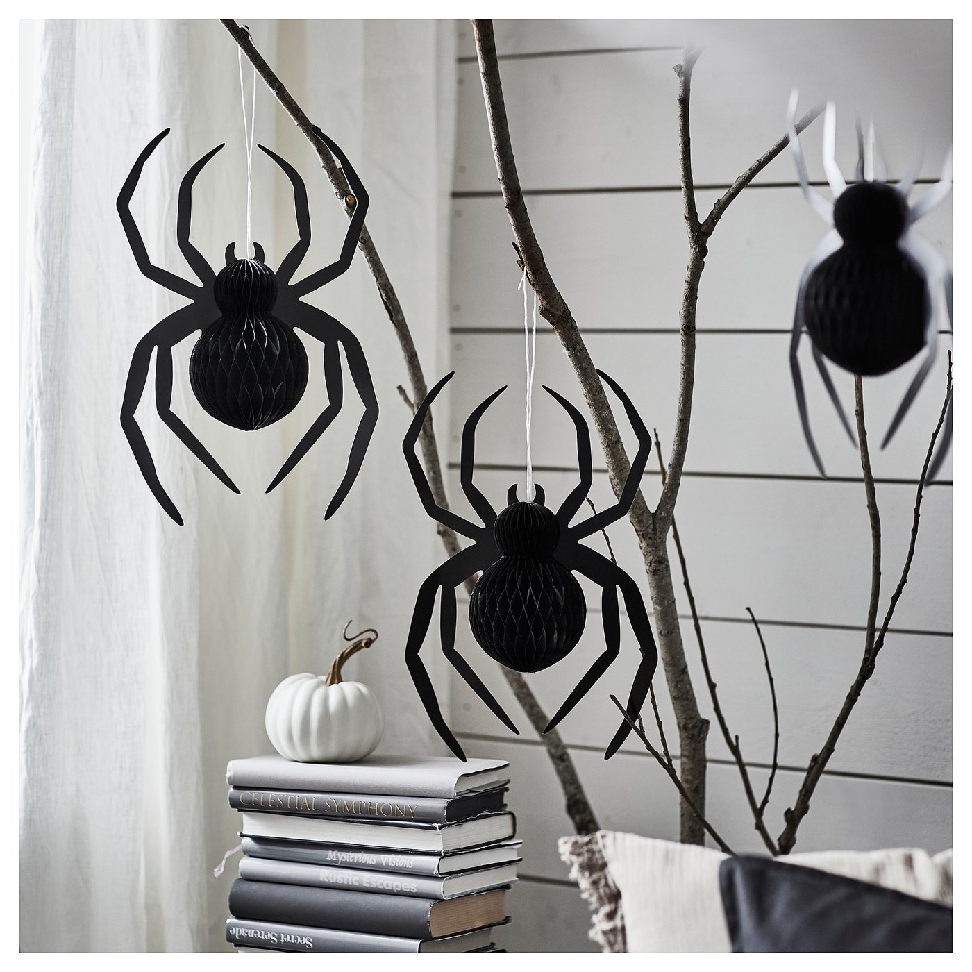 Thumbnail - IKEA KUSTFYR Hängedekoration Spinne schwarz