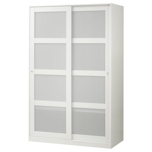 Kvikne Kleiderschrank Mit 2 Schiebeturen Weiss Ikea Deutschland