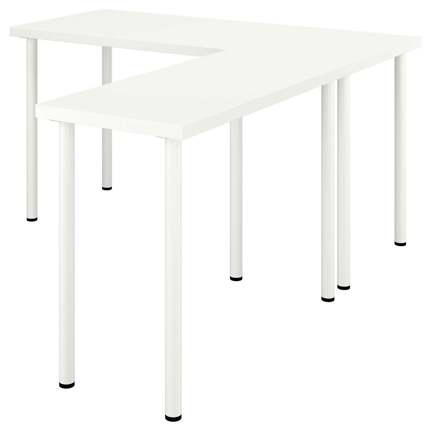 IKEA LAGKAPTEN / LINNMON Schreibtisch L-förmig weiß
