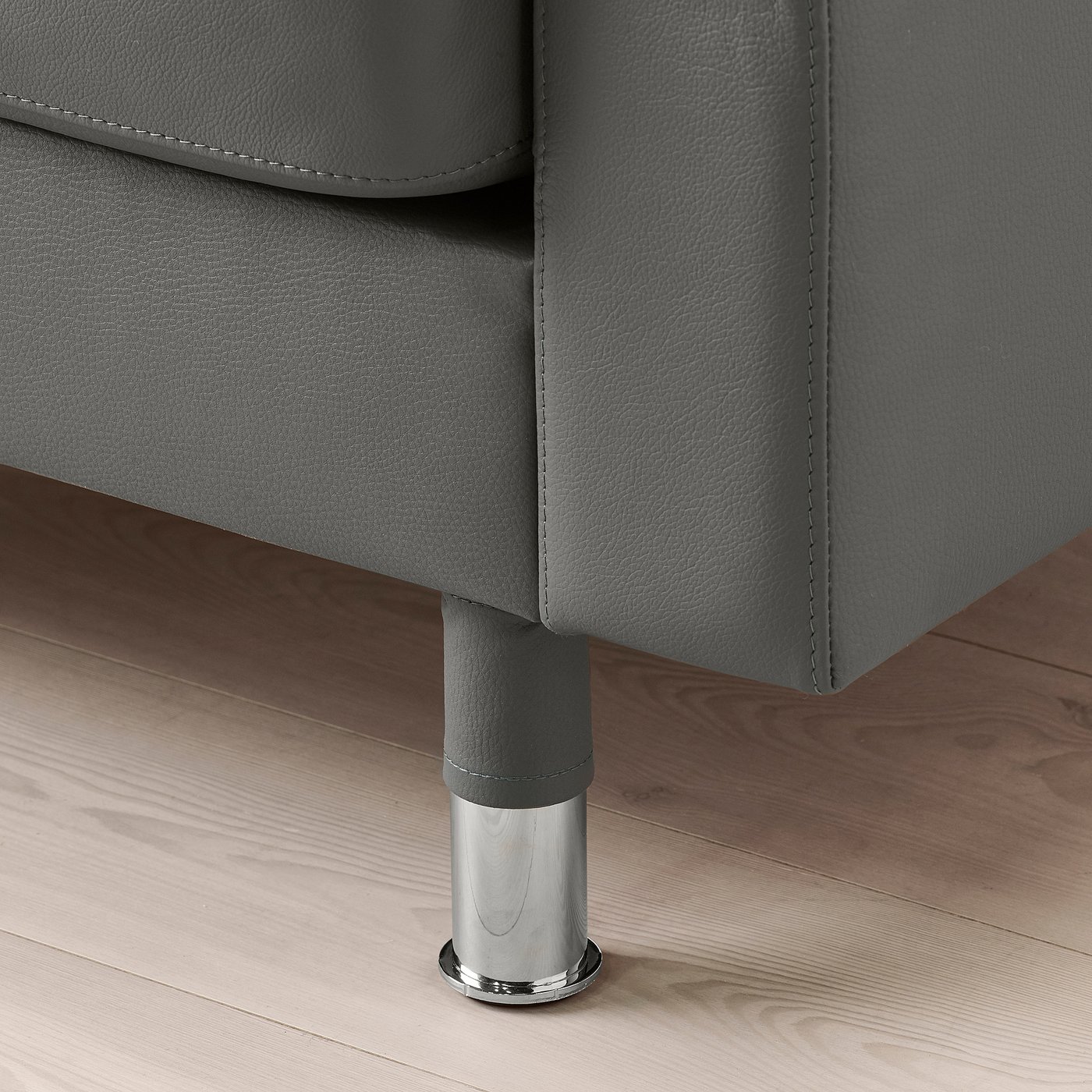 Thumbnail - IKEA LANDSKRONA Récamiere, Anbauteil Grann/Bomstad graugrün/Metall Grann/Bomstad graugrün