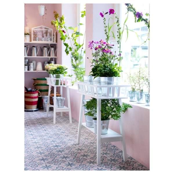 Ikea Blumenstander Weiss Metall