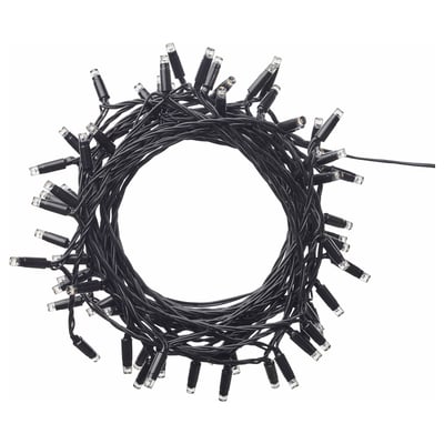 Ledlojus Lichterketten, schwarz, kreisförmige Form, Polycarbonat-Kunststoff, dekorative Außenleuchten.