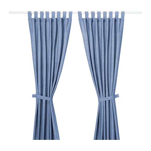 LENDA 2 Gardinen + Raffhalter - IKEA