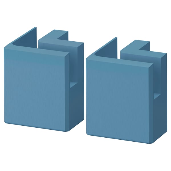 LERHYTTAN Eckstütze für Dekosockel, blau, 8 cm
