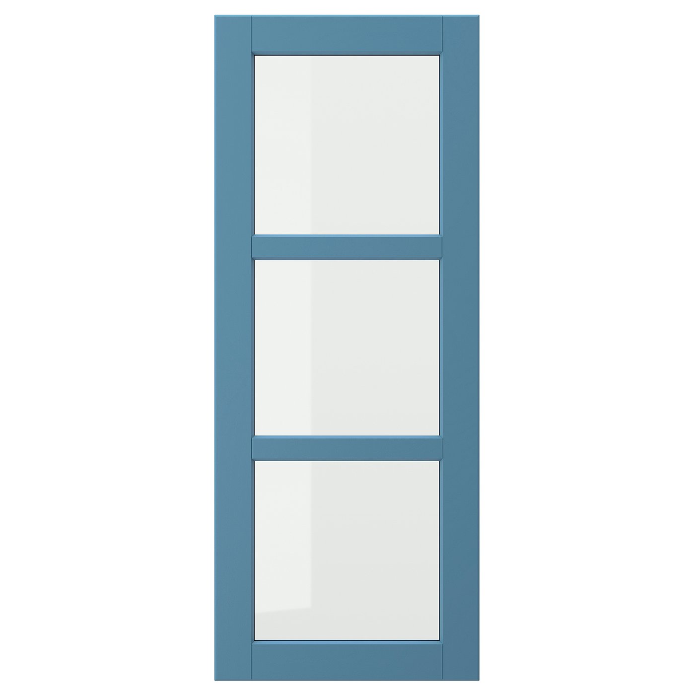 IKEA LERHYTTAN Vitrinentür blau 40x100 cm