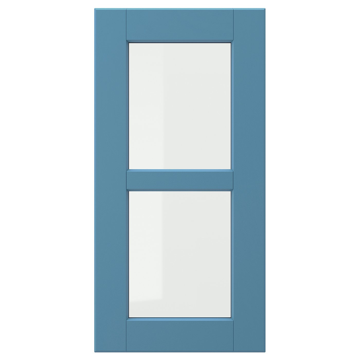 IKEA LERHYTTAN Vitrinentür blau 30x60 cm