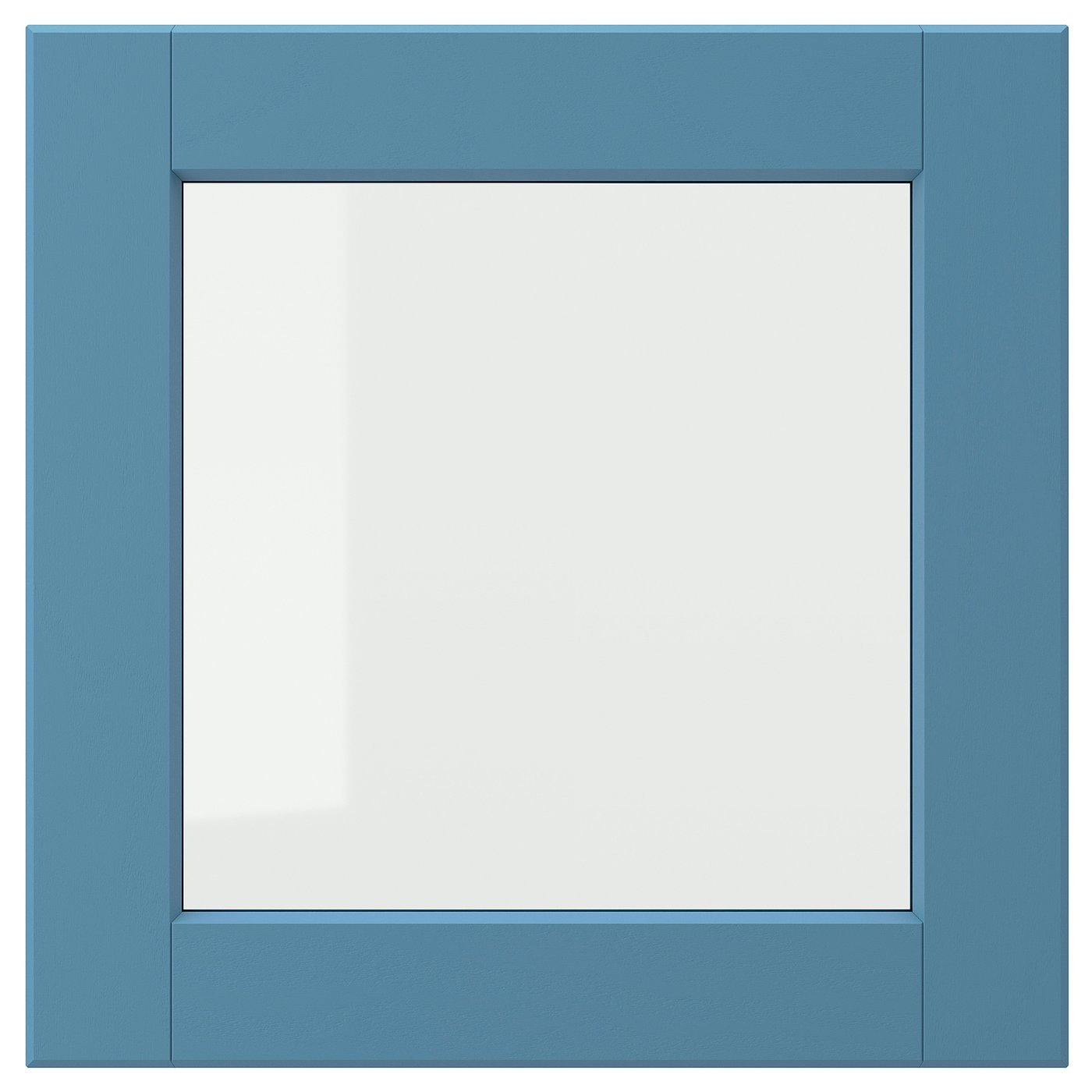 IKEA LERHYTTAN Vitrinentür blau 40x40 cm