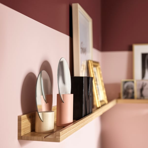 LIHOLEN Spiegel 2er-Set, rosa/Espe - IKEA Deutschland