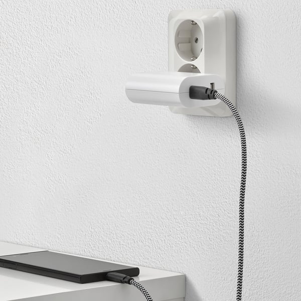LILLHULT USB Typ C auf USBCKabel schwarz/weiß IKEA Deutschland