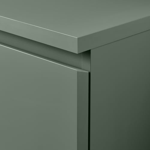 MALM Kommode, 3 Schubladen, graugrün, 80x78 cm IKEA Deutschland
