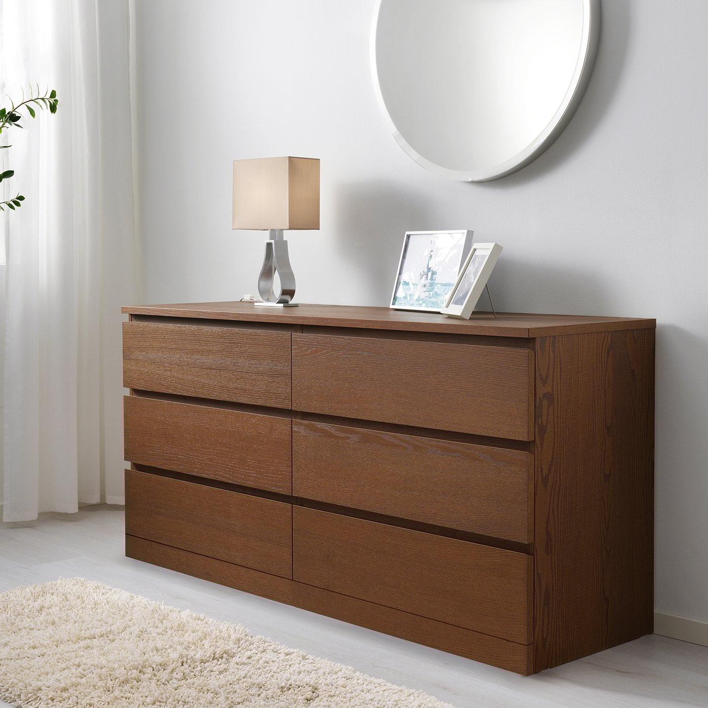 Malm Kommode Mit 6 Schubladen Braun Las Eschenfurnier 160x78 Cm Ikea Deutschland Was sind die kosten für ihren auftrag? malm kommode mit 6 schubladen braun las eschenfurnier 160x78 cm