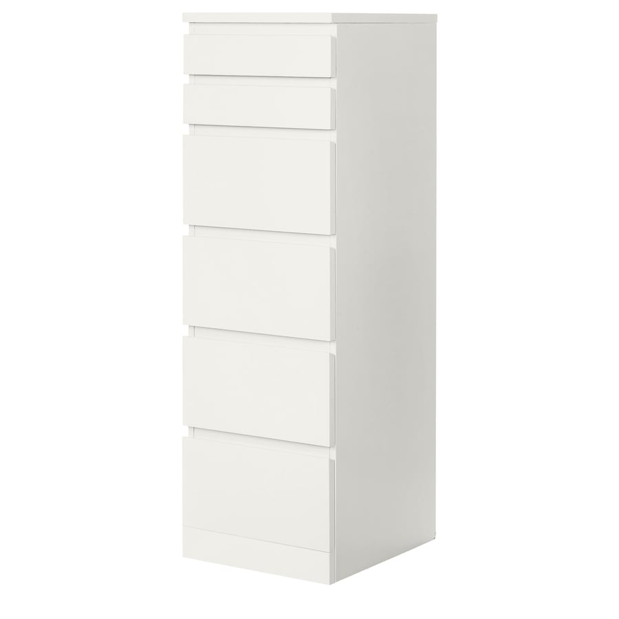 MALM Kommode mit 6 Schubladen, schwarzbraun/Spiegelglas, 40x123 cm IKEA Deutschland