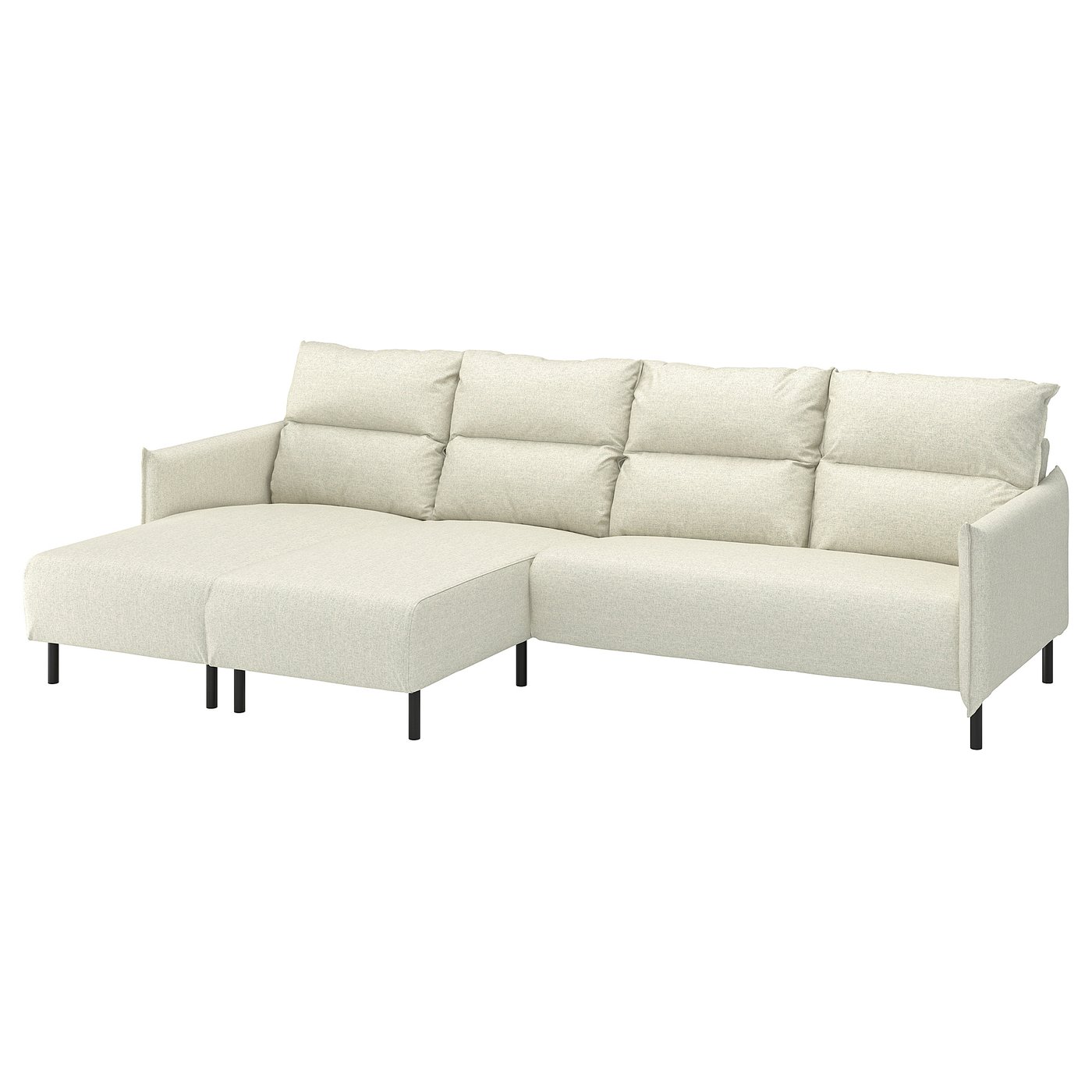 IKEA MANNARP 4er-Sofa mit Récamieren Gunnared beige Gunnared beige