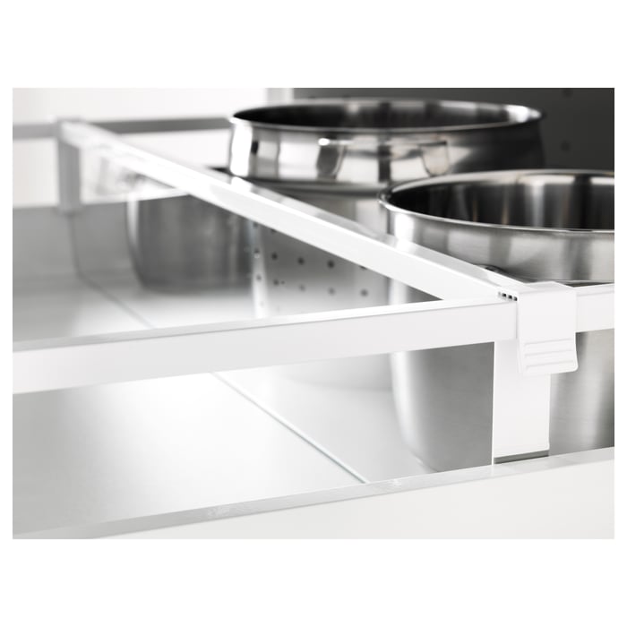 MAXIMERA Trennsteg für mittlere Schublade, weiß/transparent, 80 cm