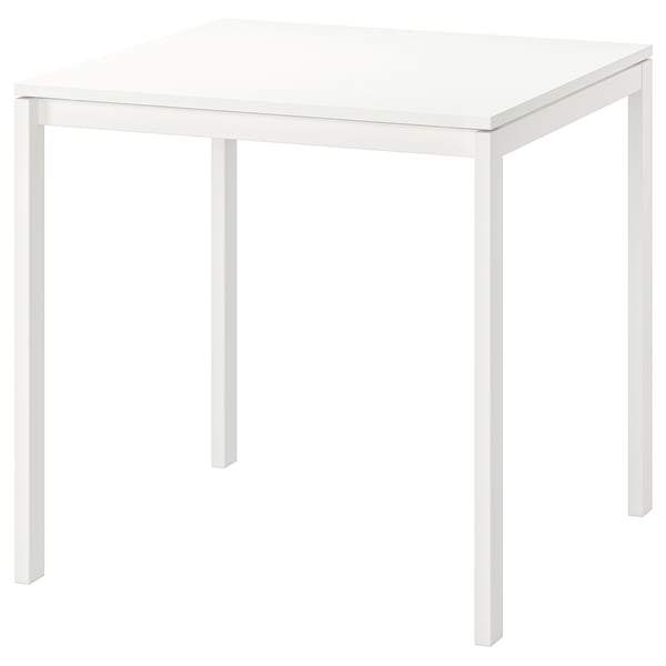 MELLTORP Tisch, weiß, 75x75 cm