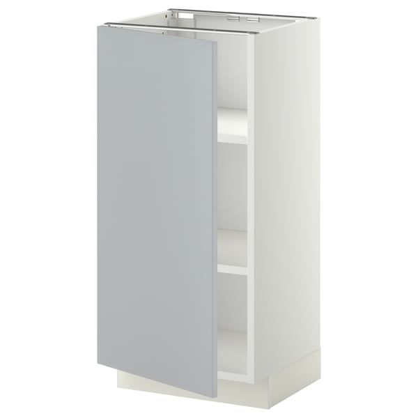 Metod Unterschrank Mit Boden Weiss Veddinge Grau Ikea Deutschland