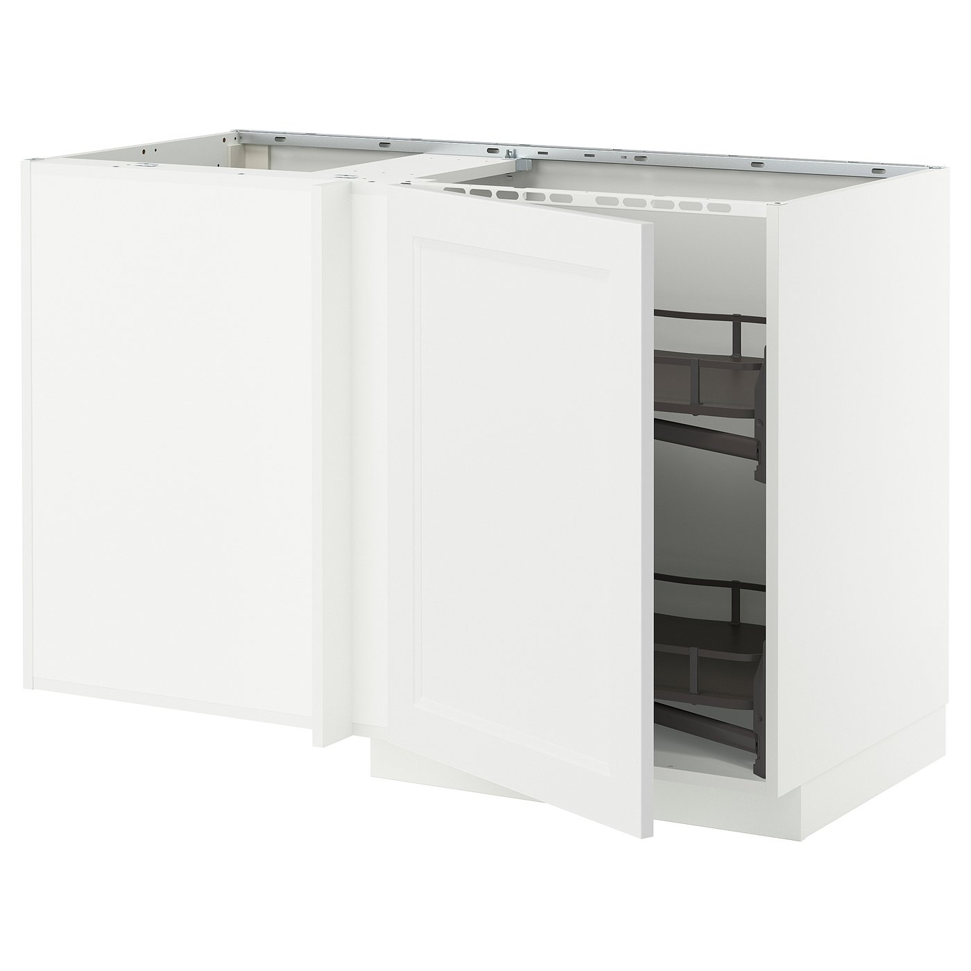 IKEA METOD Eckunterschrank ausziehb. Einricht. weiß/Axstad matt weiß