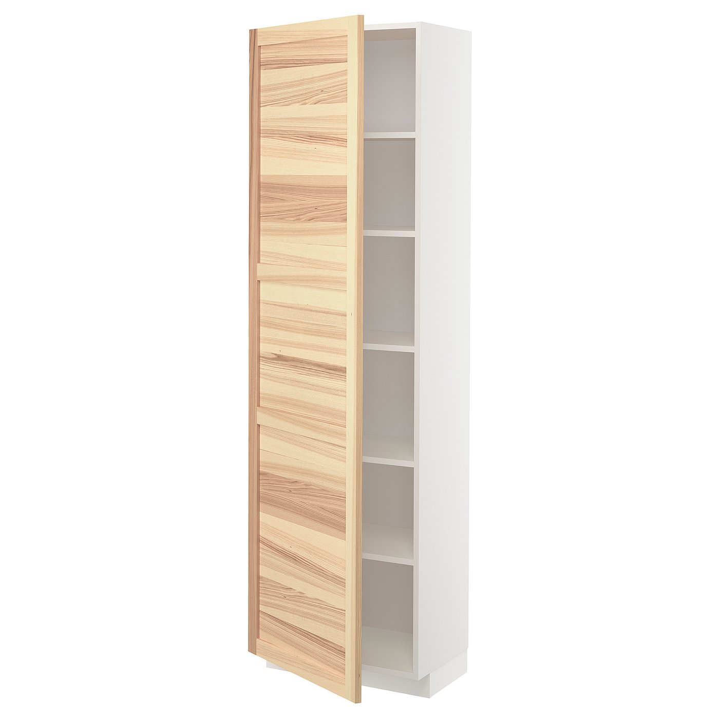 METOD Hochschrank mit Einlegeböden - weiß/Torhamn Esche - IKEA Deutschland