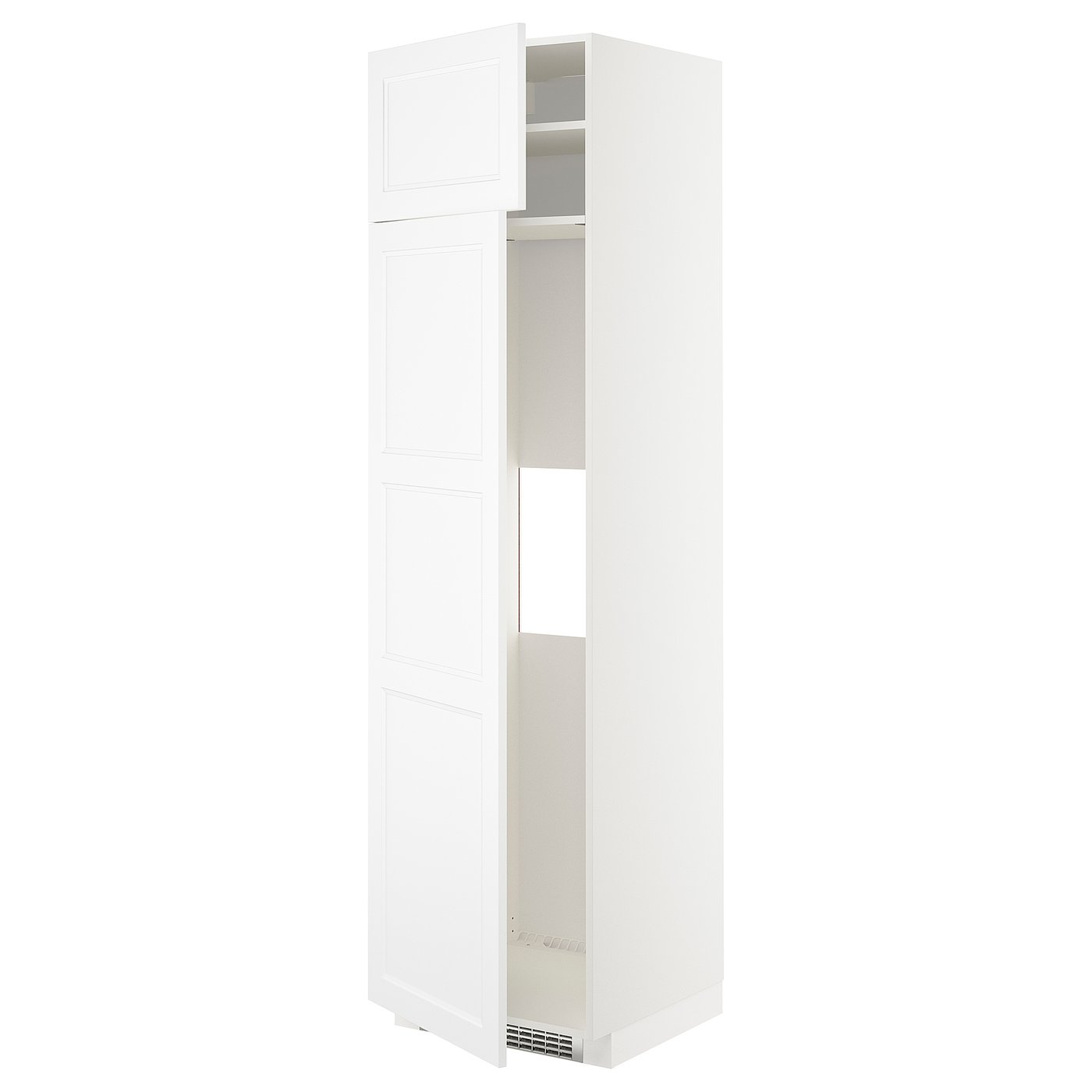 IKEA METOD HS f Kühl-/od Gefriersch m 2 Türen weiß/Axstad matt weiß 60x60x220 cm