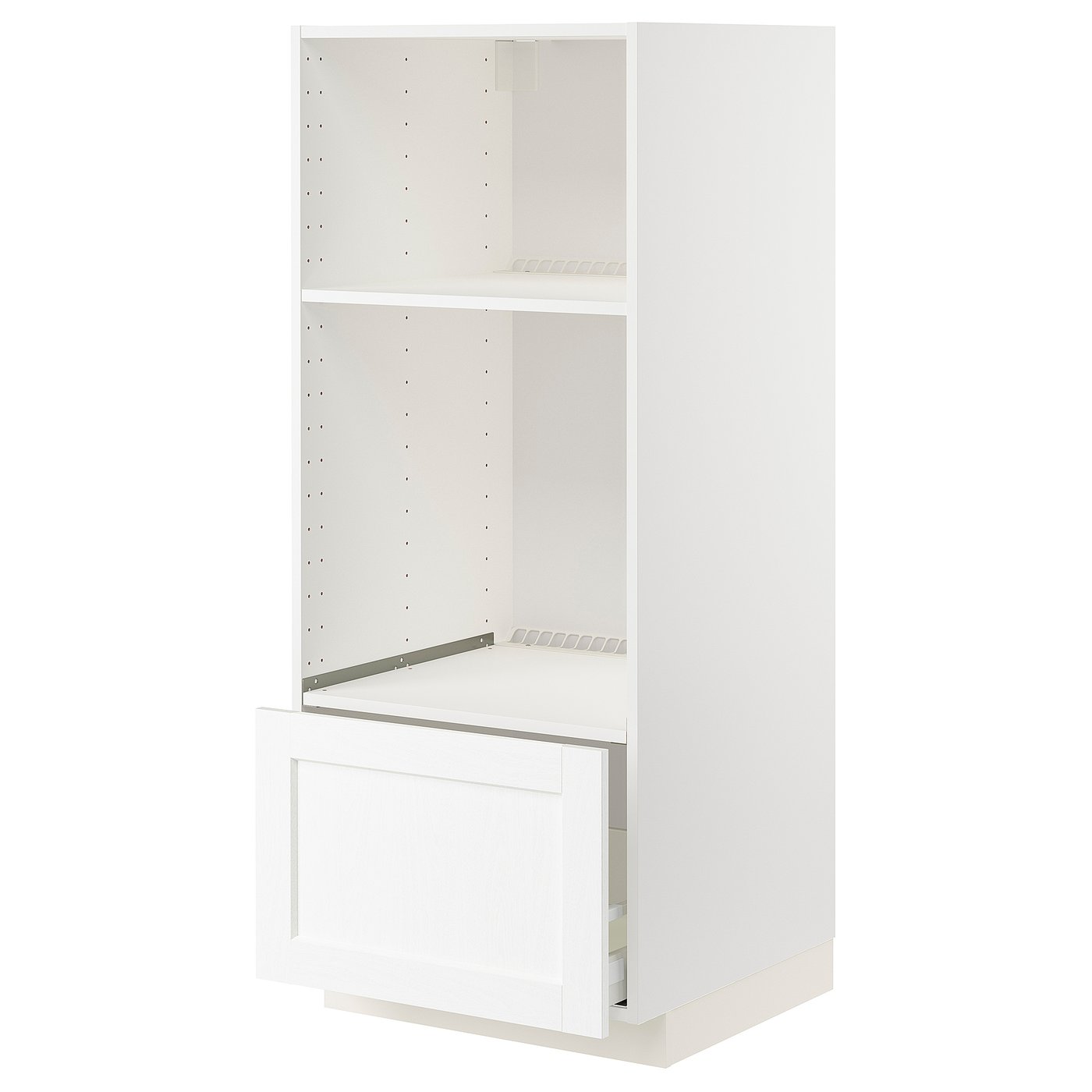 IKEA METOD / MAXIMERA Hochschrank für Einbaugeräte weiß Enköping/weiß Holzeffekt