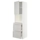 Weißer Küchenschrank mit Schubladen, modernes Design.