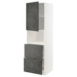 Ein moderner Küchenschrank, METOD, mit dunkelgrauen Kalhyttan-Fronten, einem schlanken Design und einer robusten Konstruktion.