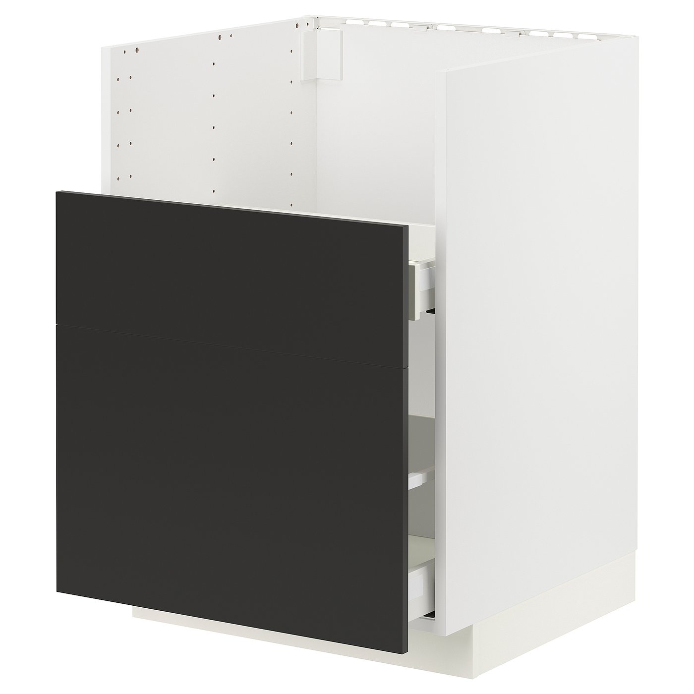 IKEA METOD / MAXIMERA Unterschrank für TALLSJÖN Spüle weiß/Nickebo matt anthrazit