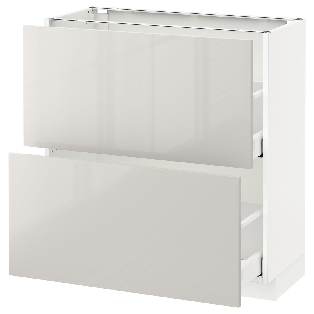METOD / MAXIMERA Unterschrank mit 2 Schubladen - weiß/Ringhult hellgrau - IKEA Deutschland