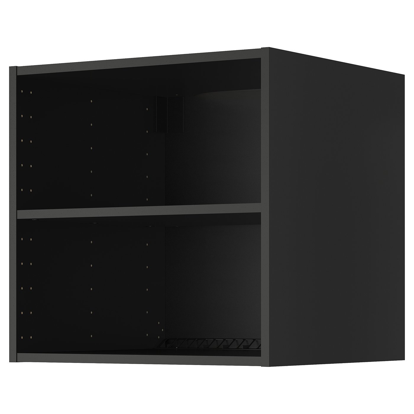 METOD Oberschrank mit Belüftung - schwarzgrau 60x60x60 cm