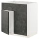 Ein ikea METOD Küchenschrank mit dunkelgrauen Kalhyttan-Fronten. Er hat ein quadratisches, modulares Design mit einem klaren, modernen Look.