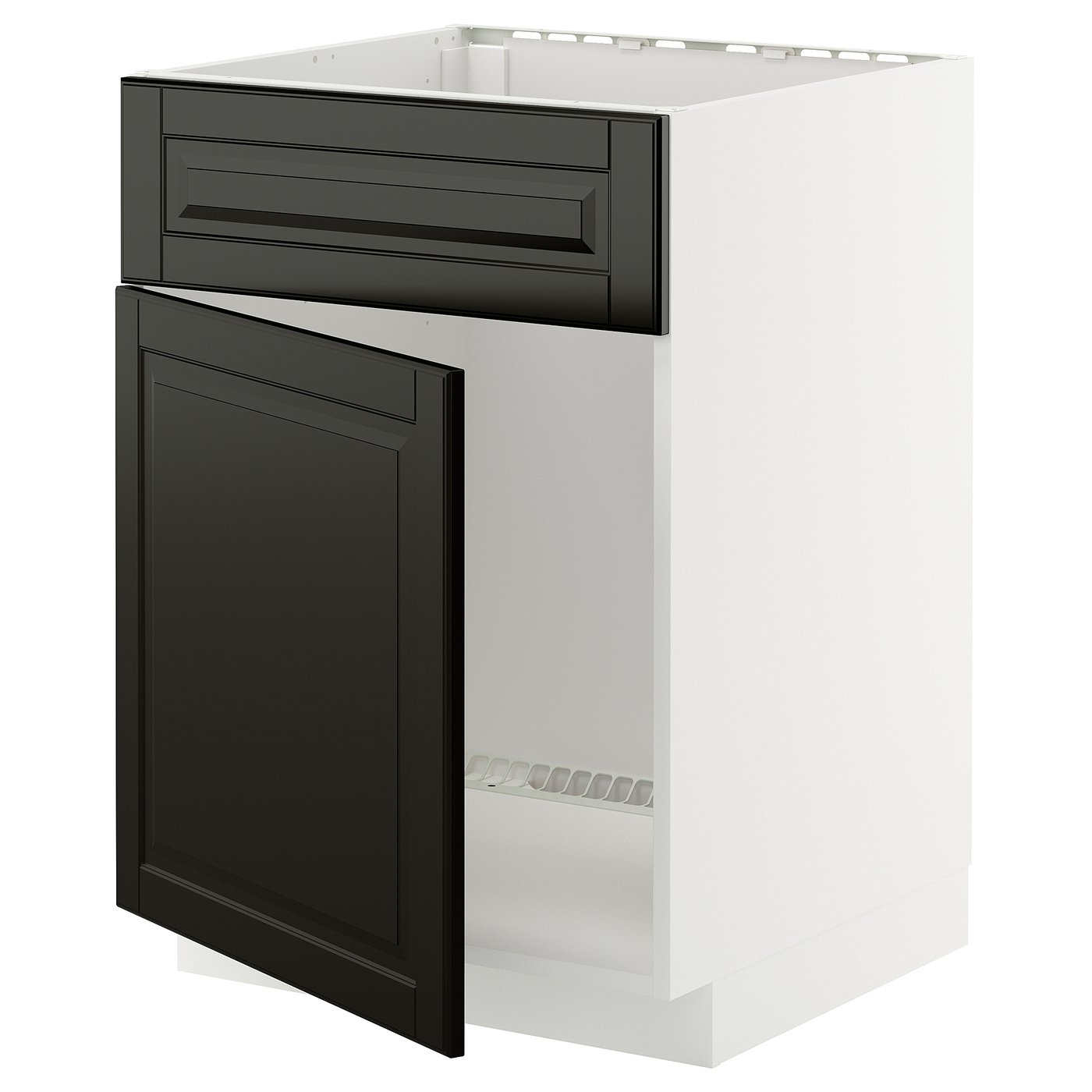 IKEA METOD Unterschr f Spüle+Tür/Front weiß/Bodbyn schwarz