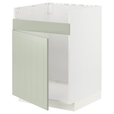 METOD Küchenzeile - grüner Stensund. Schlankes, rechteckiges Design mit aufsteckbaren Türscharnieren, 25 Jahre Garantie.