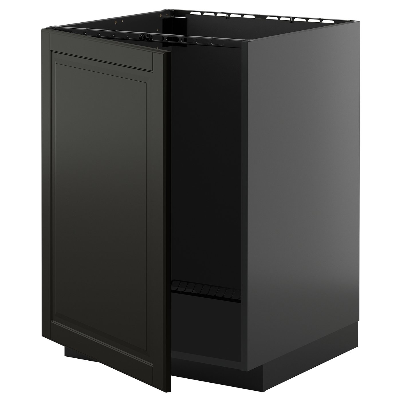 IKEA METOD Unterschrank für Spüle schwarzgrau/Bodbyn schwarz