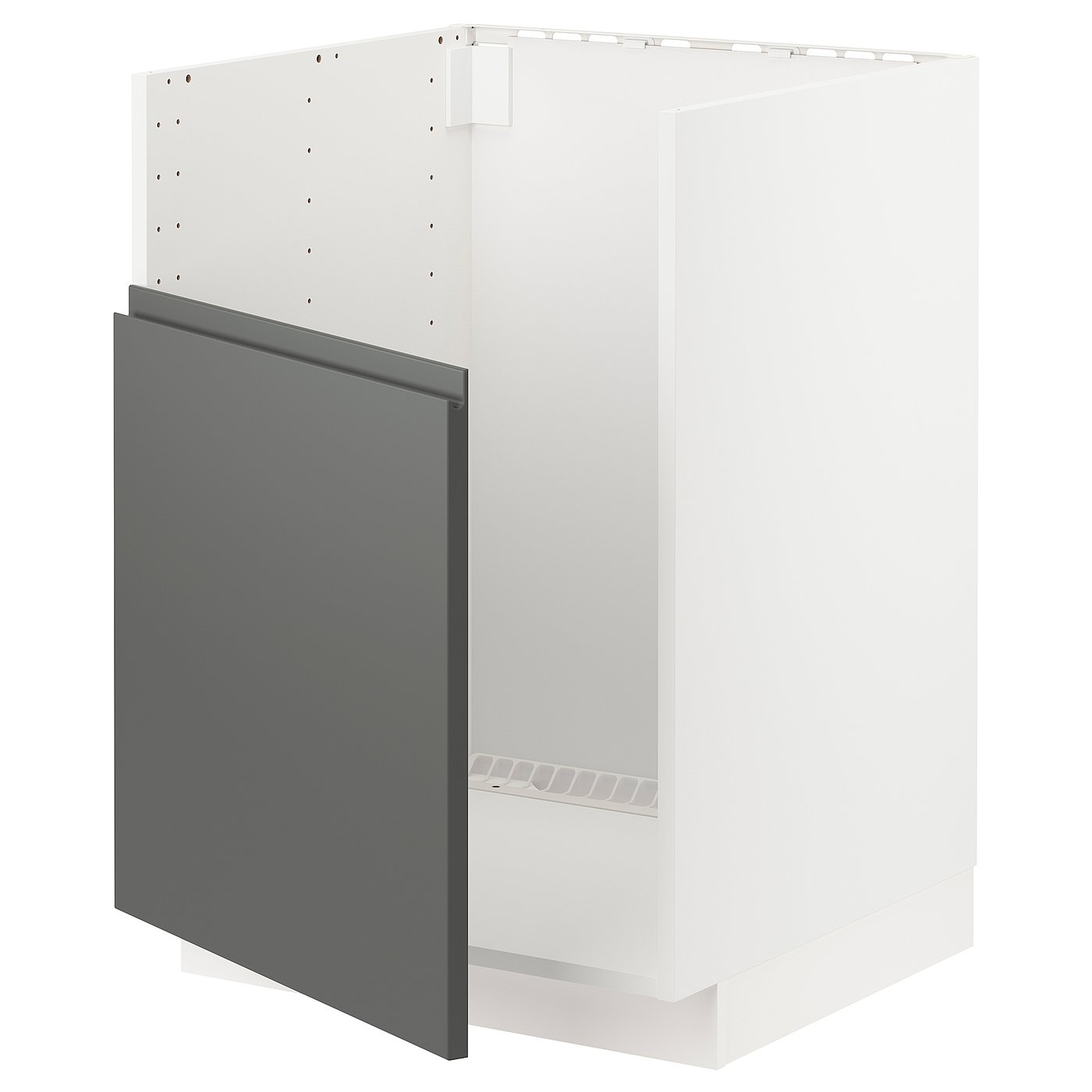 IKEA METOD Unterschrank für TALLSJÖN Spüle weiß/Voxtorp dunkelgrau