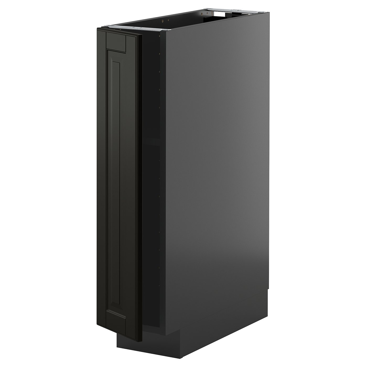 IKEA METOD Unterschrank mit Böden schwarzgrau/Bodbyn schwarz 20x60 cm