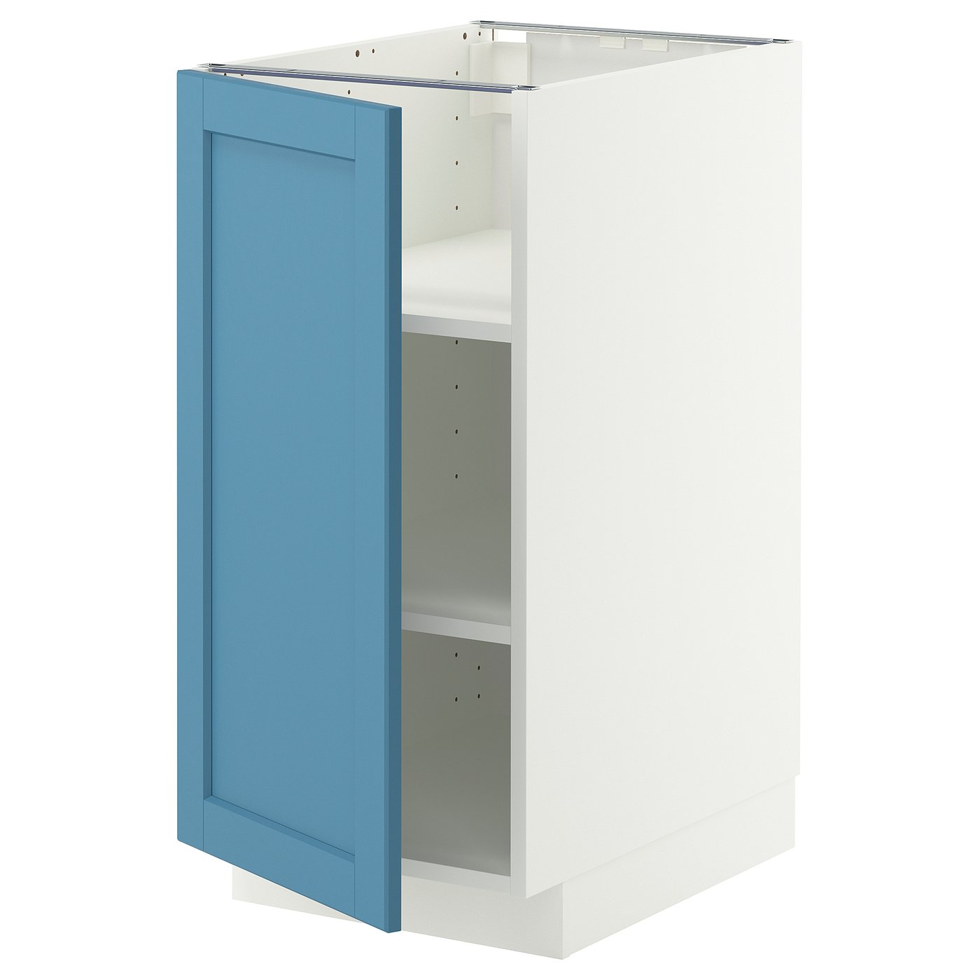 IKEA METOD Unterschrank mit Böden weiß/Lerhyttan blau 40x60 cm