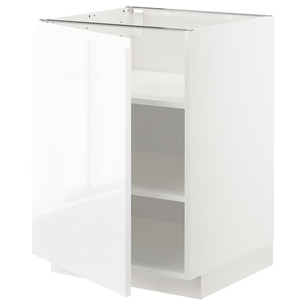 - Böden, weiß/Voxtorp METOD Unterschrank IKEA Deutschland mit Hochglanz/weiß, cm 60x60