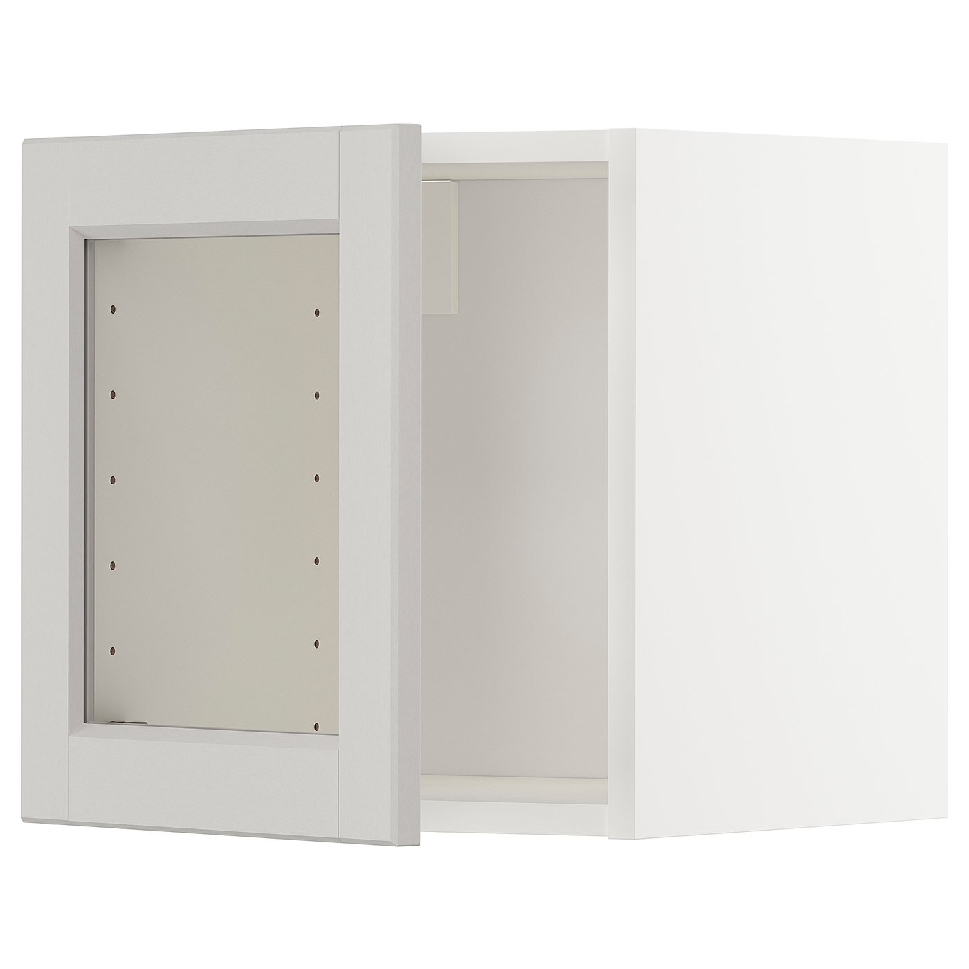 METOD Wandschrank mit Vitrinentür - weiß, Lerhyttan ...
