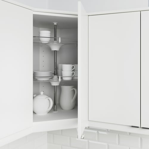 METOD Wandeckschrank mit Karussell - weiß/Veddinge weiß - IKEA Deutschland