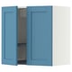 METOD Wandschrank/Abtropfgest./2 Türen, weiß/Lerhyttan blau, 60x60 cm
