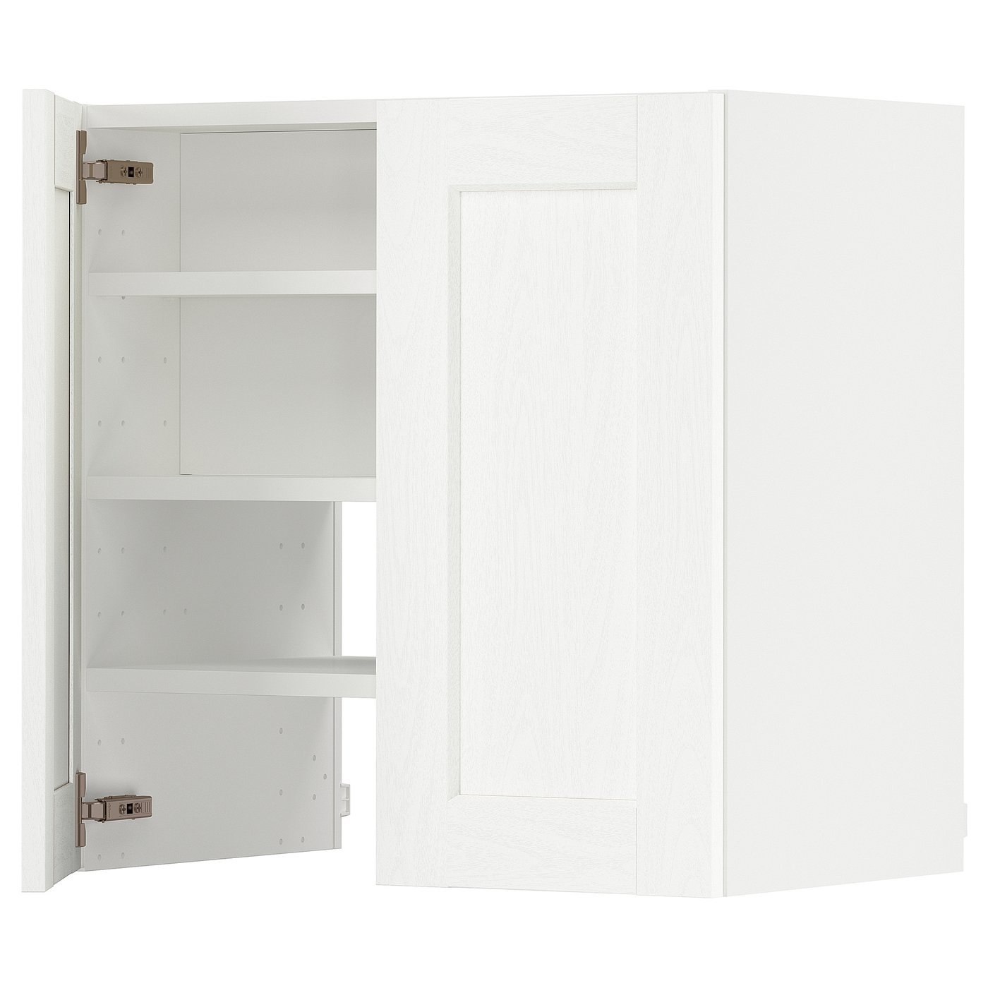 IKEA METOD Wandschrank f Dunstabzug/Boden/Tür weiß Enköping/weiß Holzeffekt 60x60 cm