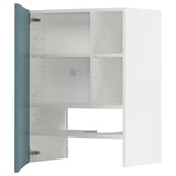 Ikea METOD türkisfarbener Schrank, modernes glattes Design mit verstellbaren Regalen.