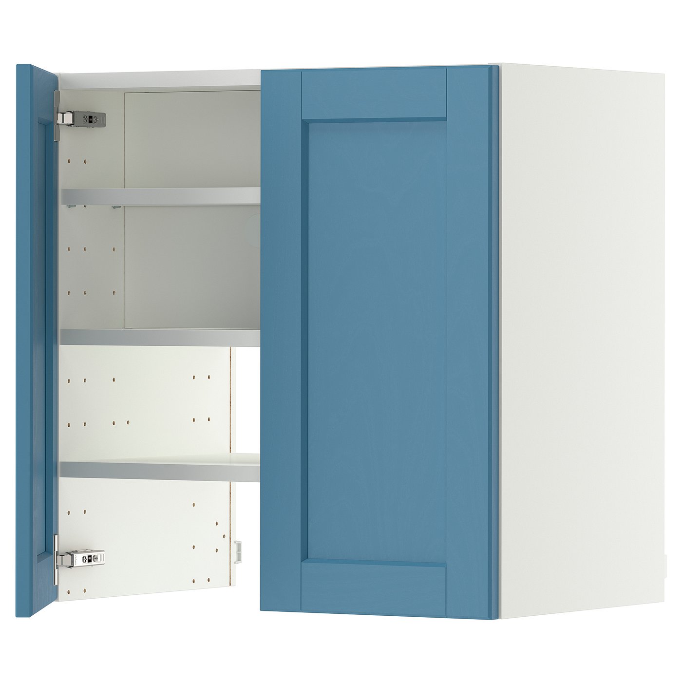 IKEA METOD Wandschrank f Dunstabzug/Boden/Tür weiß/Lerhyttan blau 60x60 cm