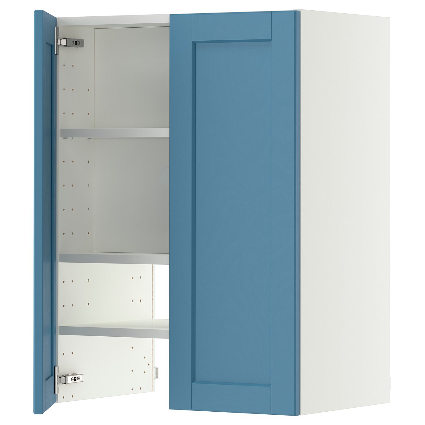 IKEA METOD Wandschrank f Dunstabzug/Boden/Tür weiß/Lerhyttan blau 60x80 cm