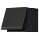 Schwarzes modernes Küchenschrank-Set mit schlankem, mattem Finish und minimalistischen Griffen.