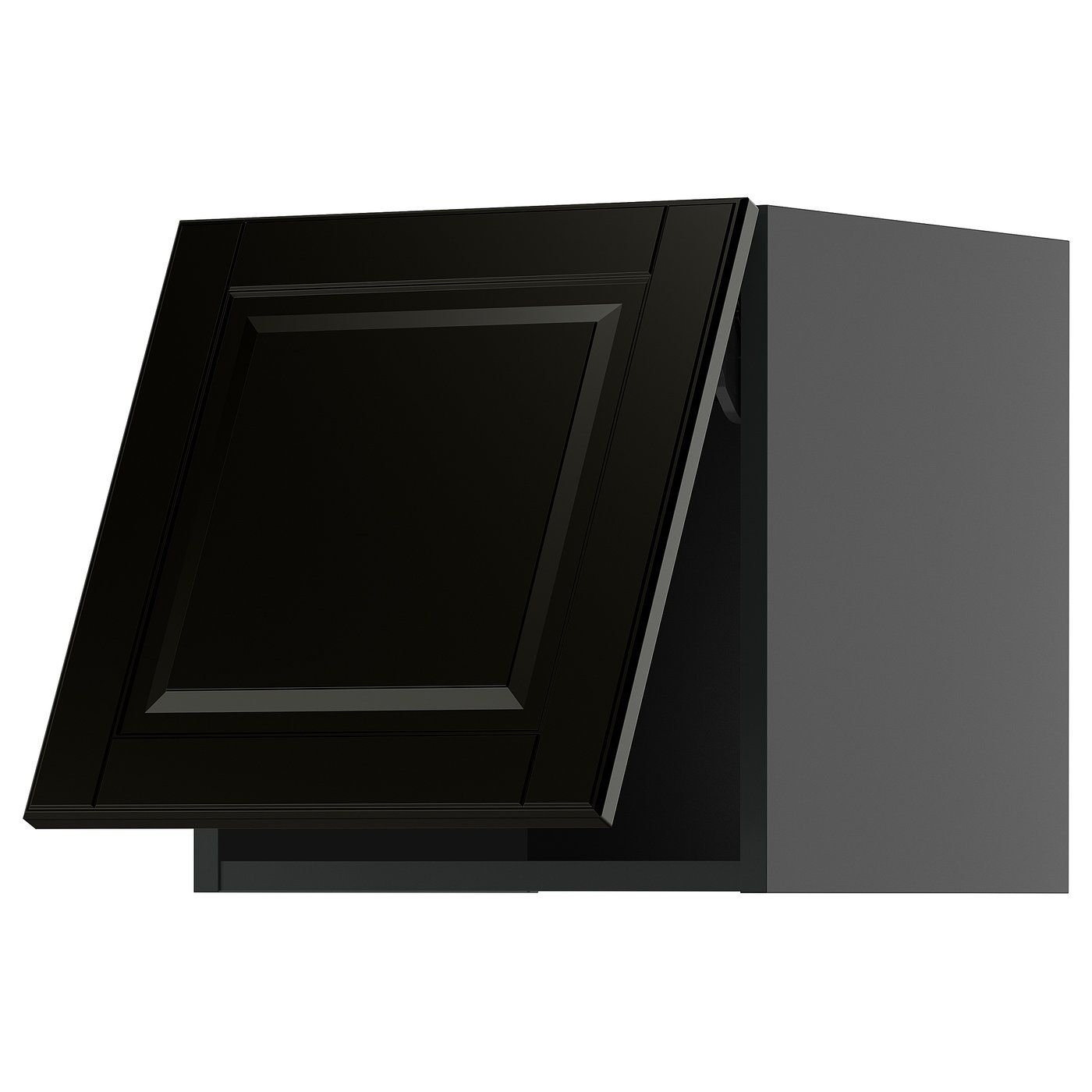 IKEA METOD Wandschrank horizontal schwarzgrau/Bodbyn schwarz 40x40 cm