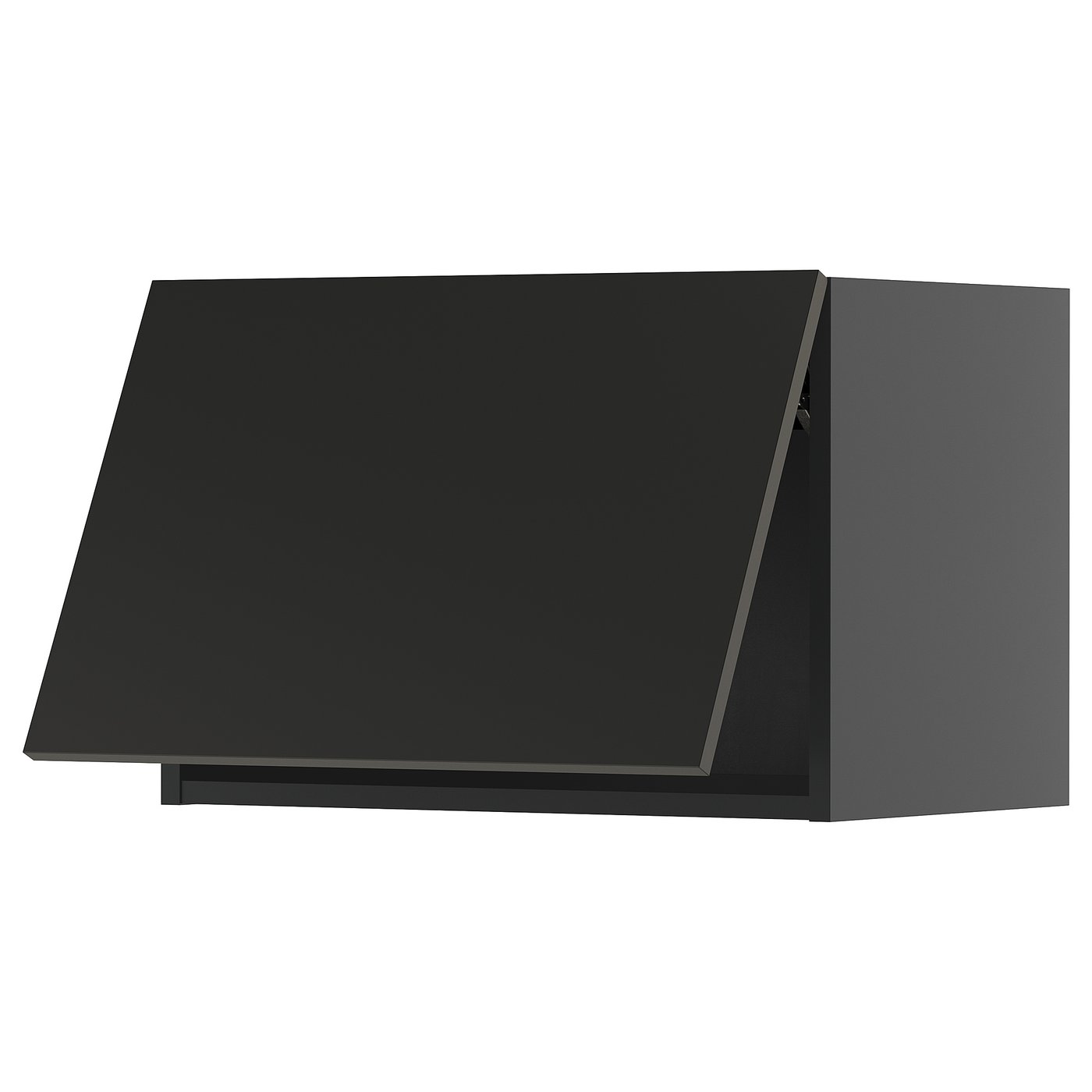 IKEA METOD Wandschrank horizontal schwarzgrau/Nickebo matt anthrazit 60x40 cm