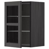 METOD Küchen-Wandschrank, dunkelgrau, 3 Regale, eintürig, quadratisch, modern.