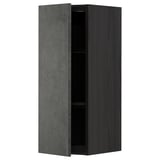 METOD Küchenschrank, dunkelgrau, rechteckig, minimalistisches Design, holzähnliches Material.